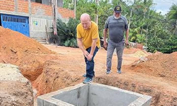 Governo do Amapá e Prefeitura de Santana avançam em obras de drenagem e pavimentação no bairro Fonte Nova
