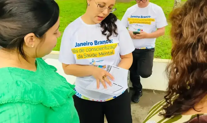 Governo do Amapá promove ação do Janeiro Branco para conscientização sobre saúde mental e emocional em Macapá