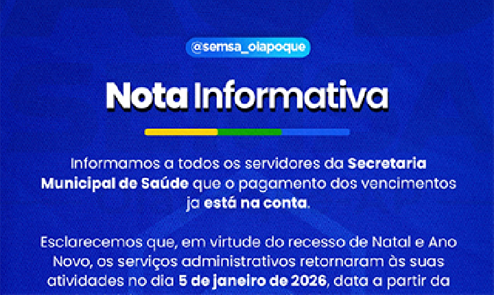 Pagamento dos salários da Saúde é confirmado após recesso e repasse financeiro