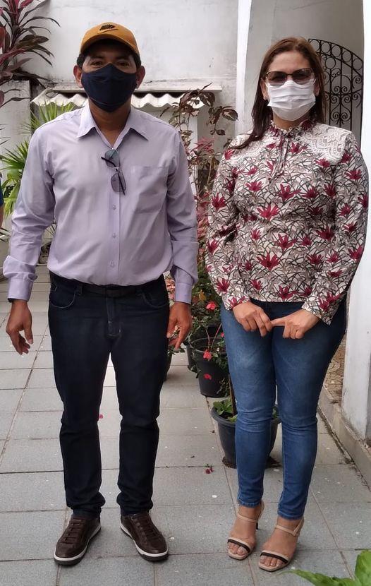 Leda Sadala e prefeito Elson Belo traçam metas em busca de recursos para o desenvolvimento de Serra do Navio