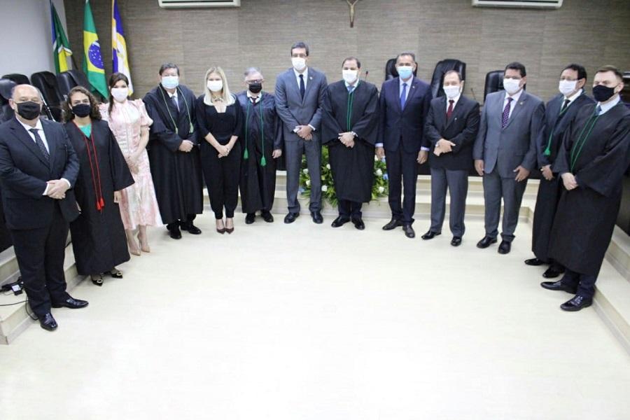 Presidente do TJAP participa da cerimônia de posse dos dirigentes do TCE/AP para o Biênio 2021/2023