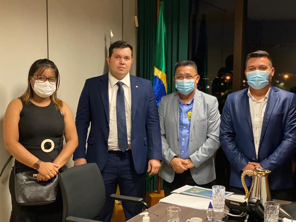 Prefeito Amanajás cumpre agenda com Bancada Federal em Brasília, para conseguir recursos para o município  