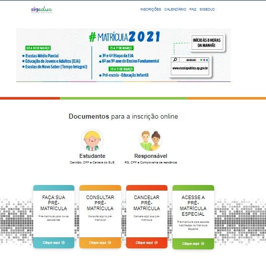 Começa segunda-feira (22) o prazo para pré-matrícula on-line da rede municipal de ensino