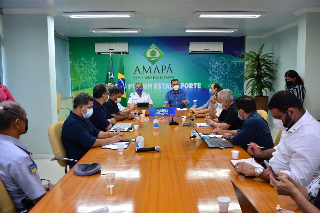 Governador, prefeitos e empresários avaliam cenário epidemiológico do Amapá e adoção de novas medidas 