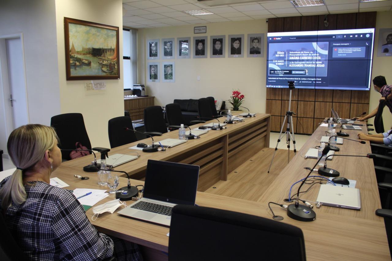 Ivana Cei prestigia posse dos dirigentes do MP de Roraima para o biênio 2021-2023