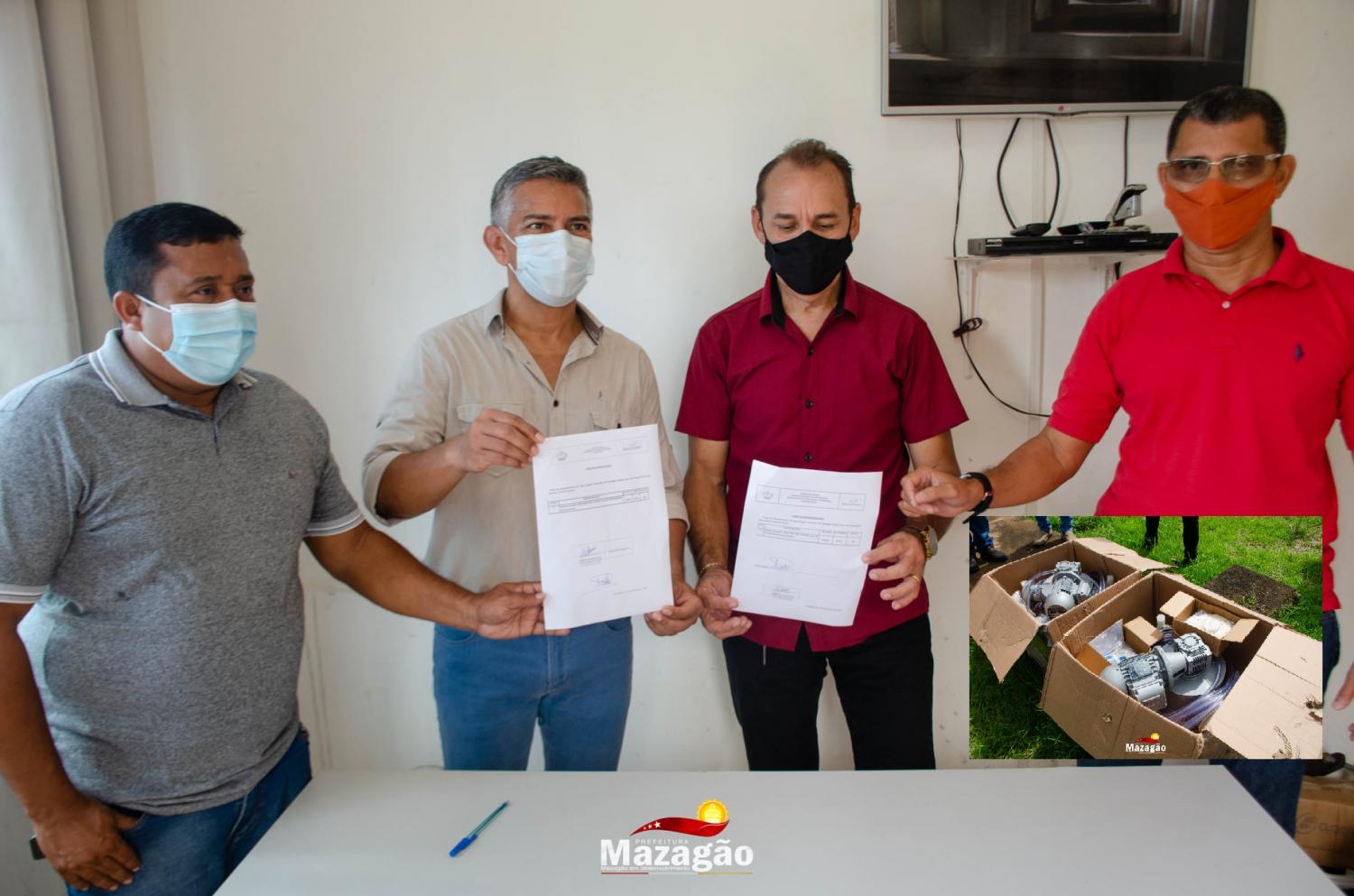 Prefeito Dudão Costa entrega (02) bombas dosadoras para a Agência Companhia de Água e Esgoto do Amapá (CAESA) em Mazagão