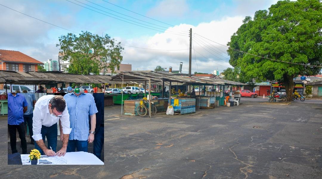 Prefeitura de Macapá assina ordem de serviço para revitalização e ampliação da feira na 1º de Maio