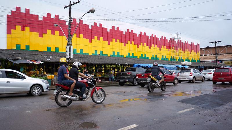 Prefeitura organiza espaço provisório para receber feirantes na reta final da construção do Shopping Popular