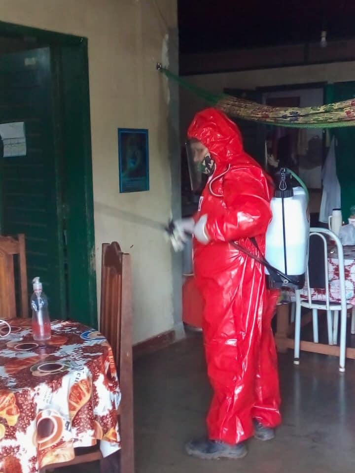 Em Serra do Navio pessoas que testam positivo para Covid-19 tem suas casas desinfectadas 