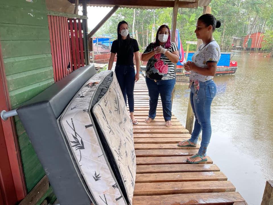 Famílias que tiveram casas alagadas são acompanhadas pela Assistência Social