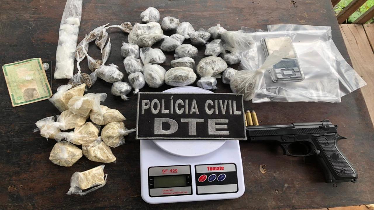 POLÍCIA CIVIL APREENDE DROGAS, SIMULACRO E MUNIÇÕES EM ÁREA DE PONTE NA ZONA SUL DE MACAPÁ