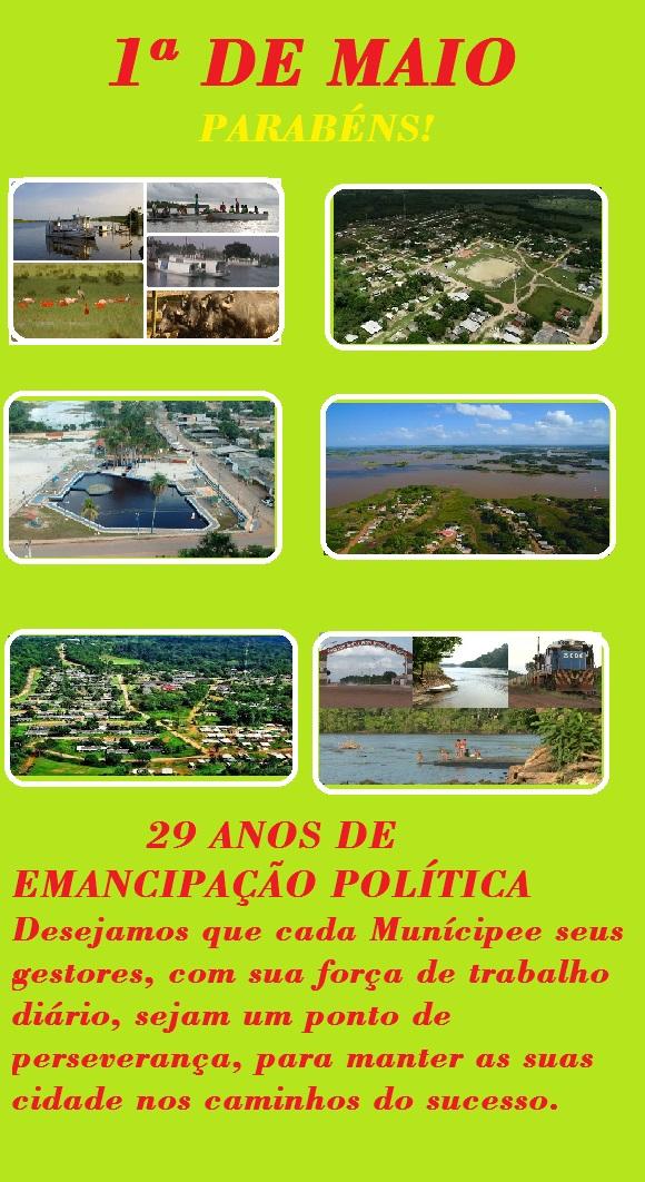 1º de Maio de 1992 – 2021   29 anos de Emancipação Política 