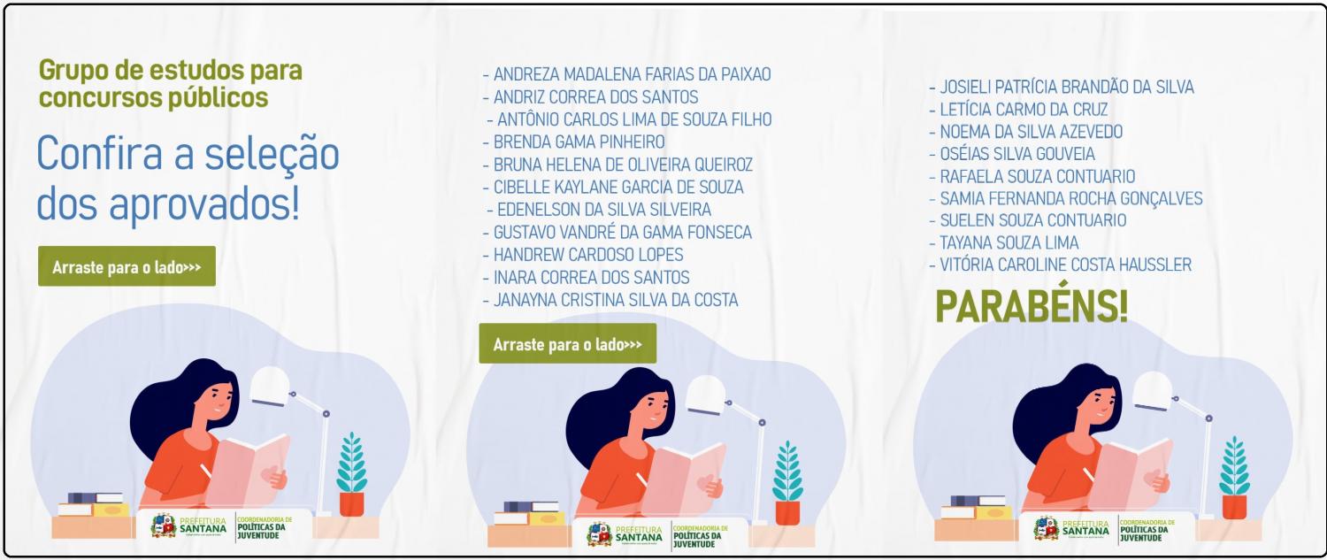 COMJUV anuncia as pessoas selecionadas no grupo de estudo para concursos públicos