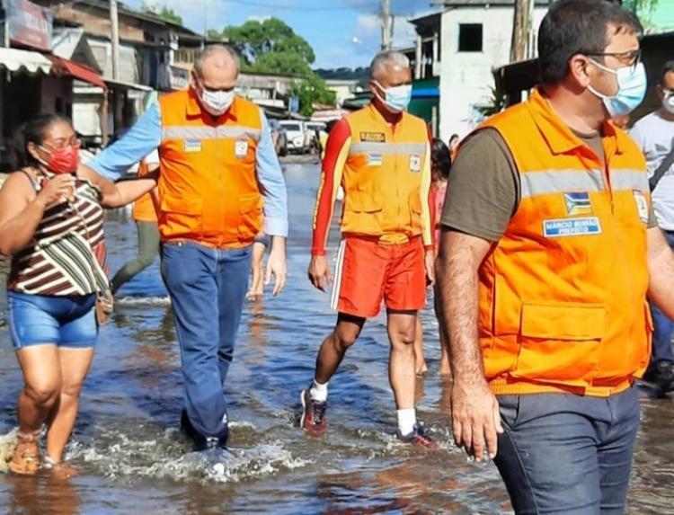 JAIME NUNES ACOMPANHA AÇÕES ÀS FAMÍLIAS ATINGIDAS PELAS ENCHENTES EM LARANJAL DO JARI