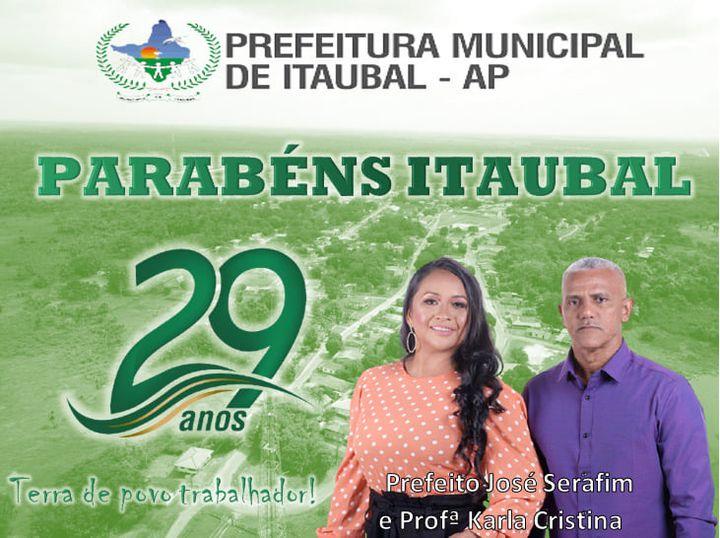 PARABÉNS ITAUBAL 29 ANOS