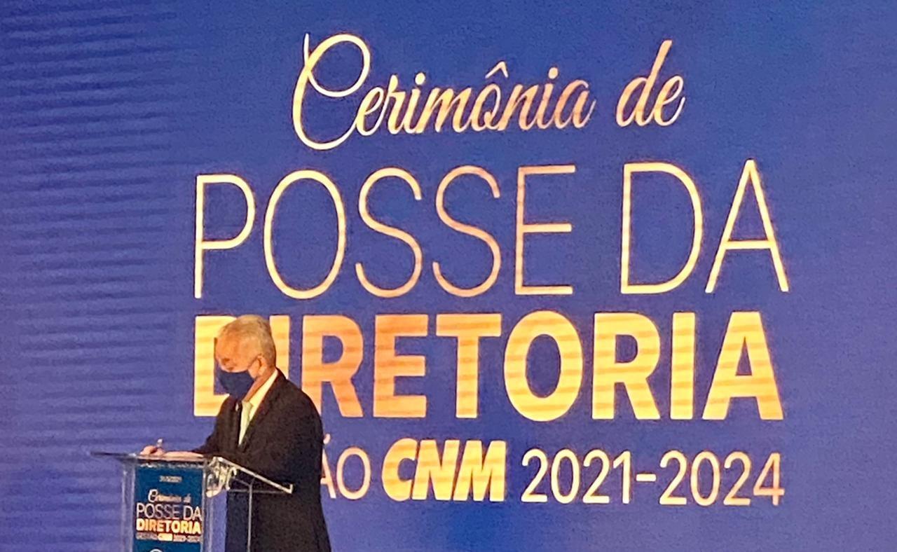 Prefeito Carlos Sampaio (DEM), toma posse na CNN em Brasília. 
