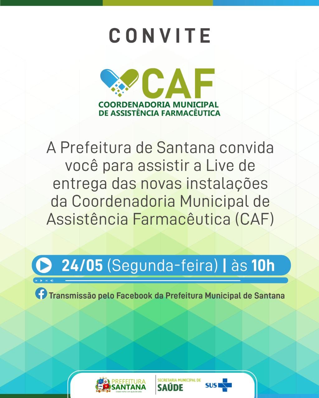 Prefeitura de Santana entregará novas instalações da Coordenadoria de Assistência Farmacêutica