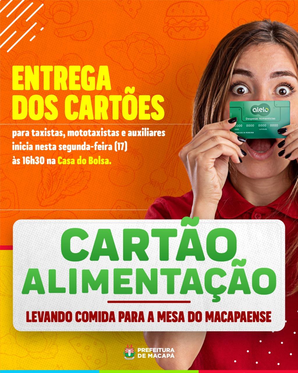Prefeitura entrega novos cartões do Auxílio Alimentação destinados a mototaxistas, taxistas e auxiliares; confira a list