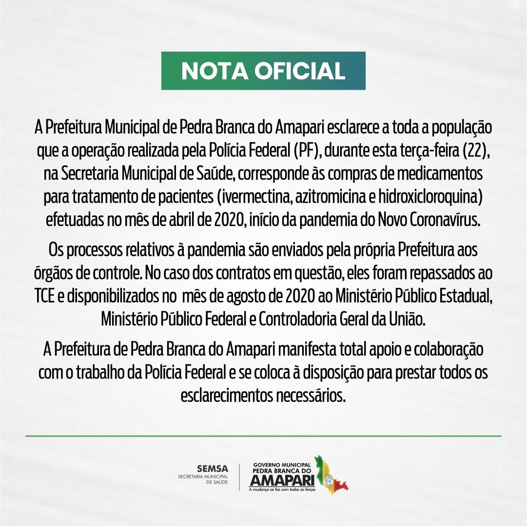 Nota Oficial 
