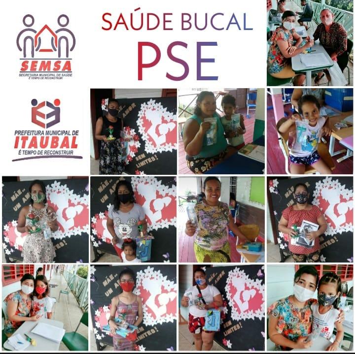 Programa Saúde nas Escolas (PSE) orientação e distribuição de Kit's  odontológicos