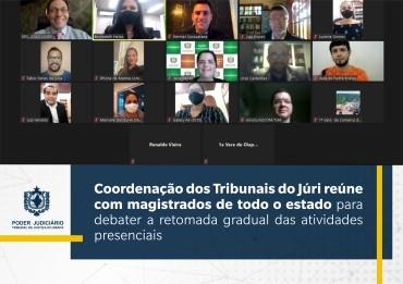 Coordenação dos Tribunais do Júri reúne com magistrados