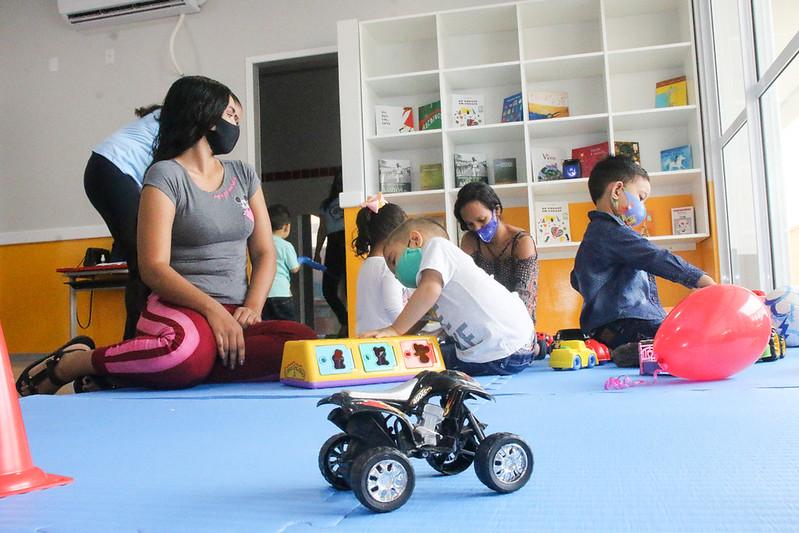 Aula inaugural em creche no Macapaba marca a volta das atividades presenciais na rede municipal de ensino