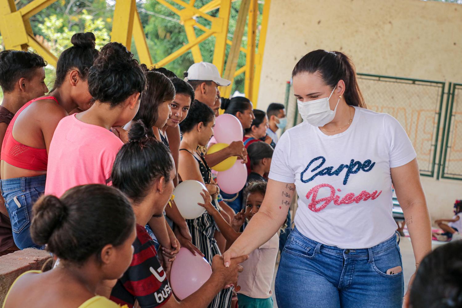 Deputada Estadual Alliny Serrão participa das ações sociais na programação da II Semana do Bebê em Laranjal do Jari