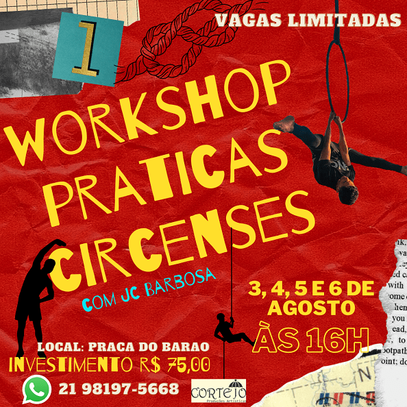 Workshop de práticas circenses com JC Barbosa (amapaense aluno da Escola Nacional de Circo)