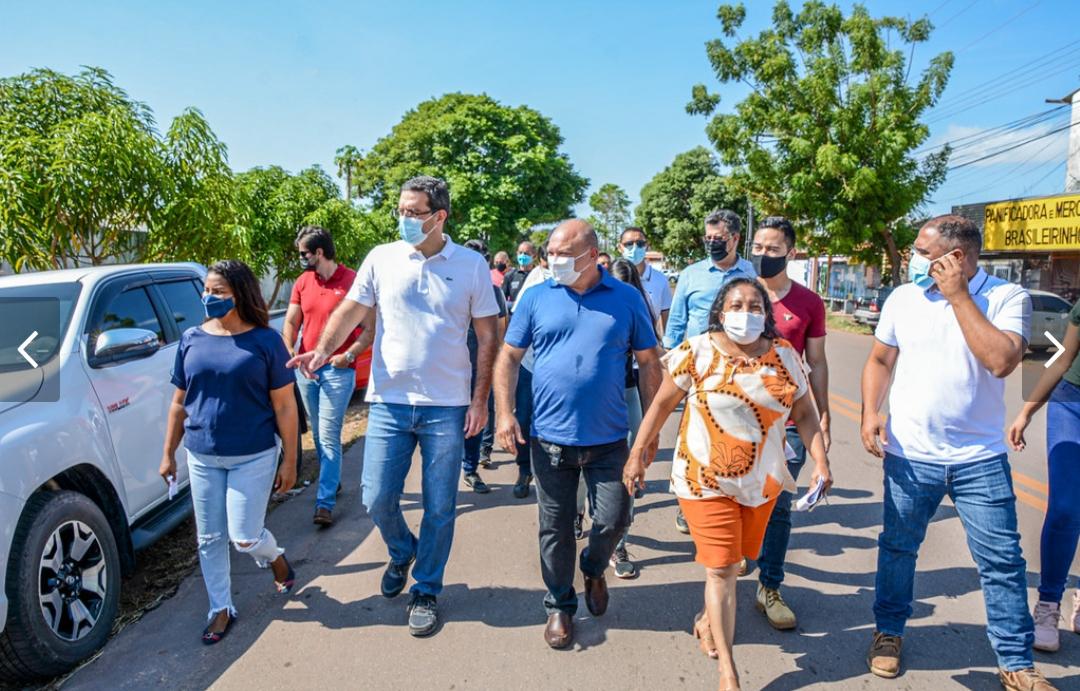 Comitiva da Prefeitura passa pelos bairros Renascer e Novo Horizonte neste domingo