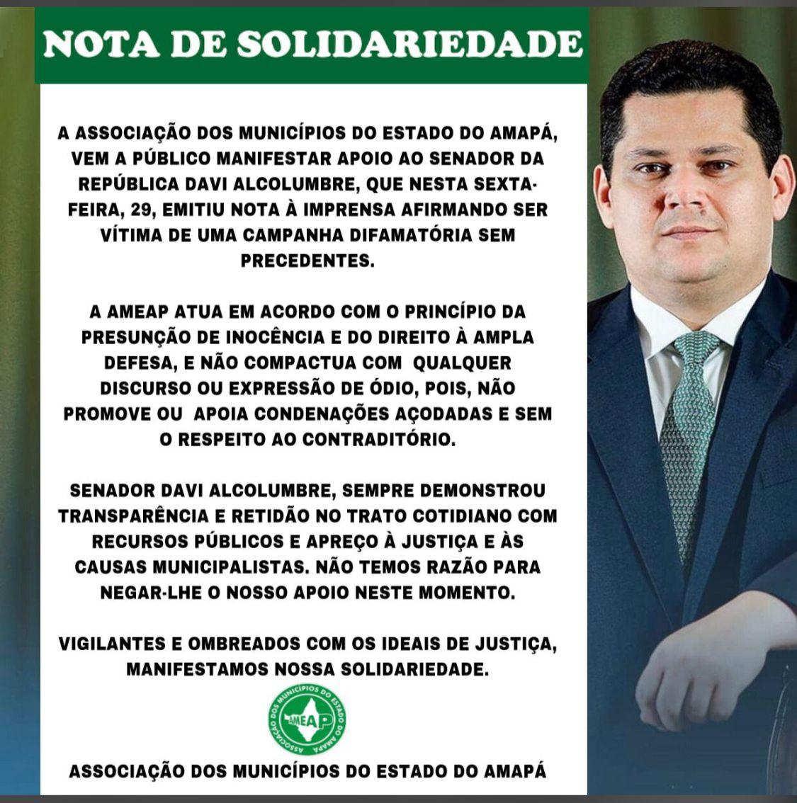 NOTA DE SOLIDARIEDADE