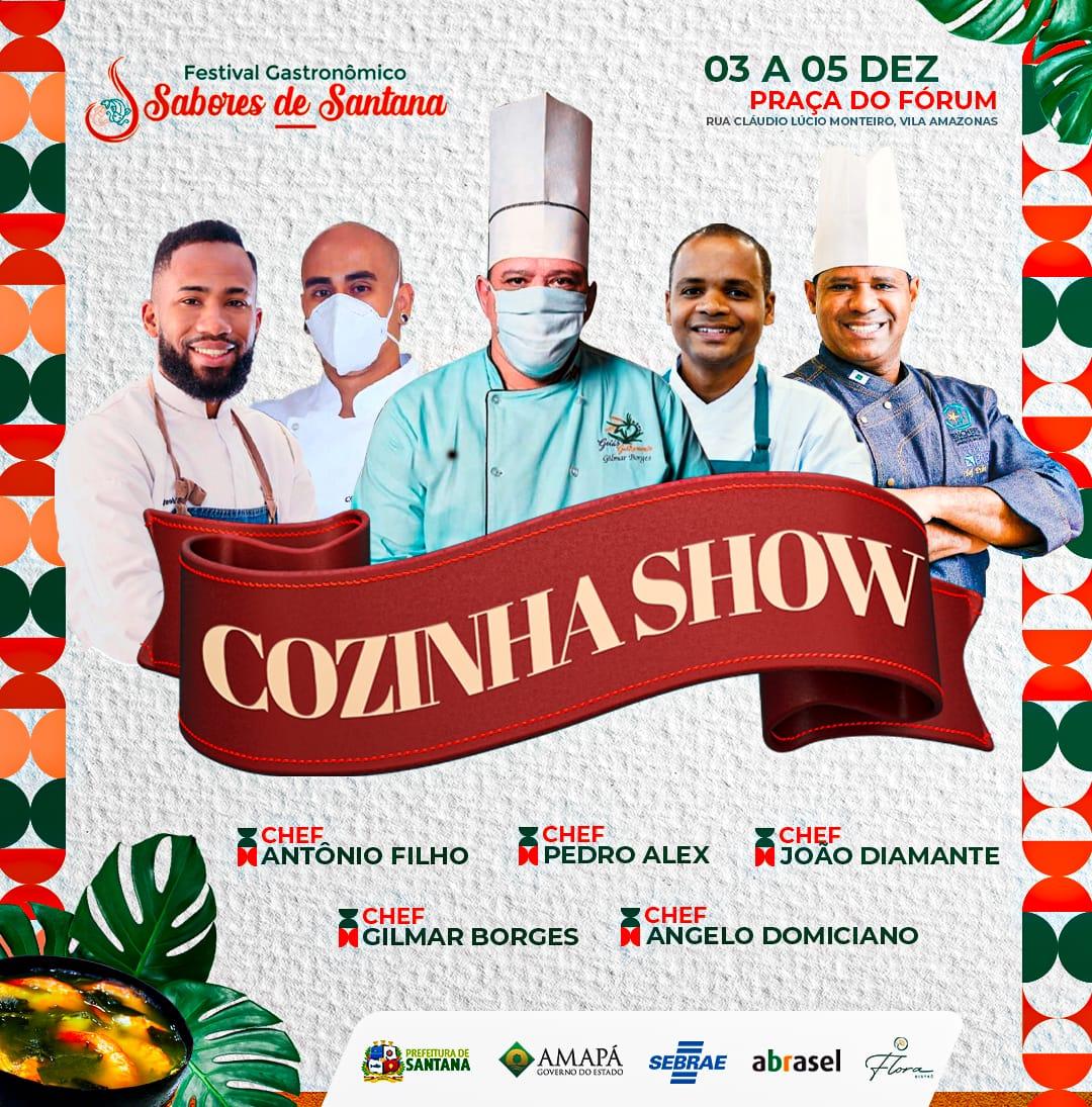 Festival Sabores de Santana reunirá grandes chefs da gastronomia nacional