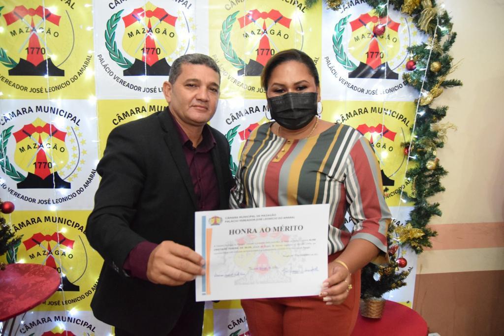 Aline Teixeira, Secretária de Saúde de Mazagão é premiada com Honra ao Mérito em Mazagão e Indicação de Ouro