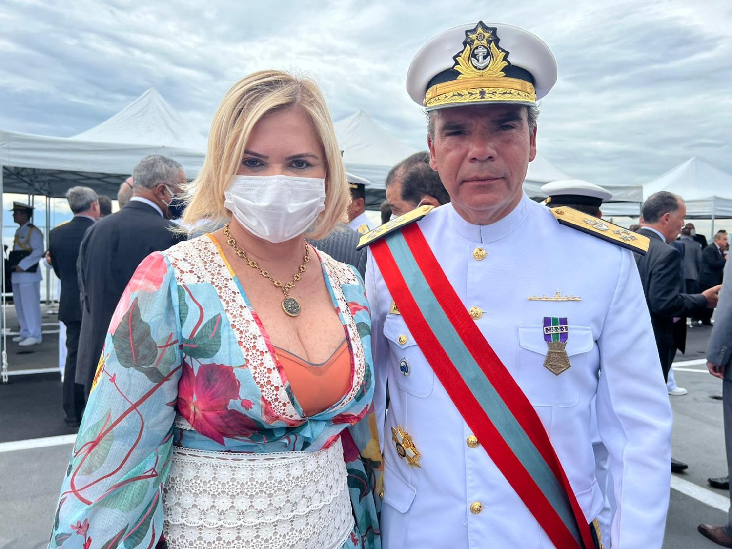 PGJ, Ivana Cei, participou da cerimônia de transmissão de cargo no Comando de Operações Navais
