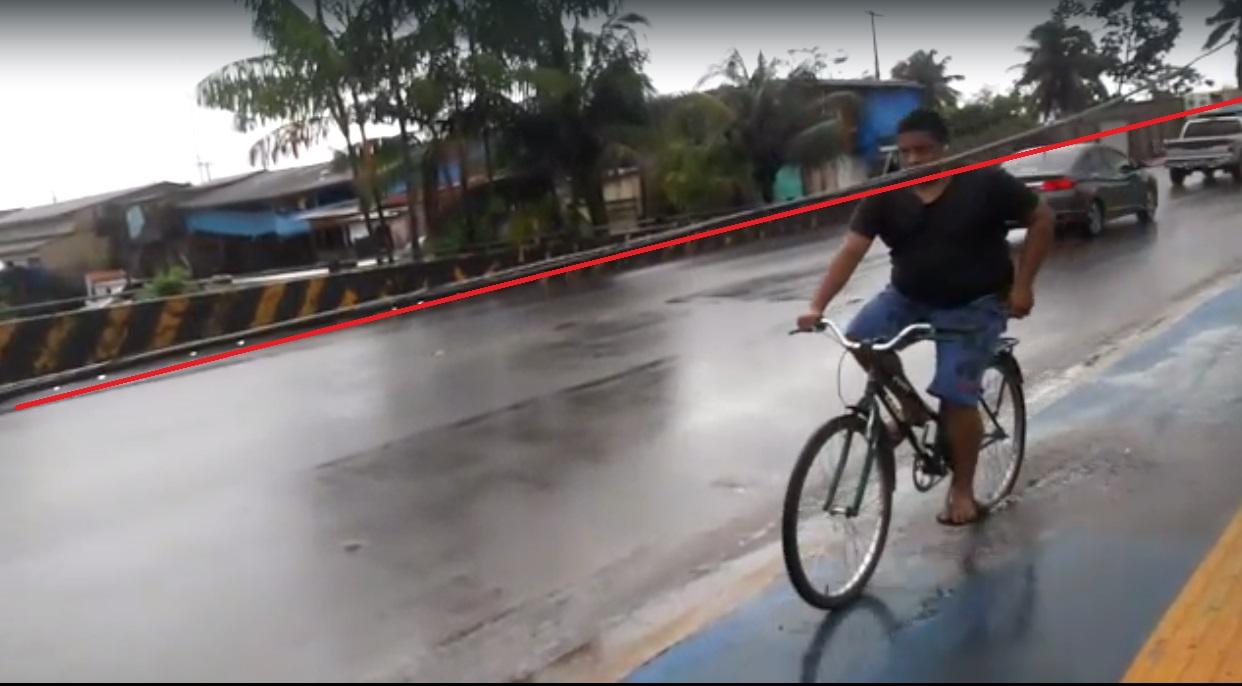Fios caídos ameaçam segurança e a vida de pedestres, ciclistas e motoqueiros em Macapá