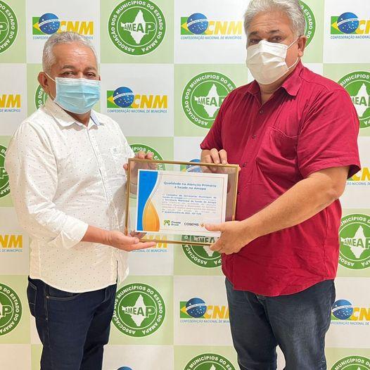 Saúde de Amapá recebe diploma de 3° Melhor Desempenho do Estado.