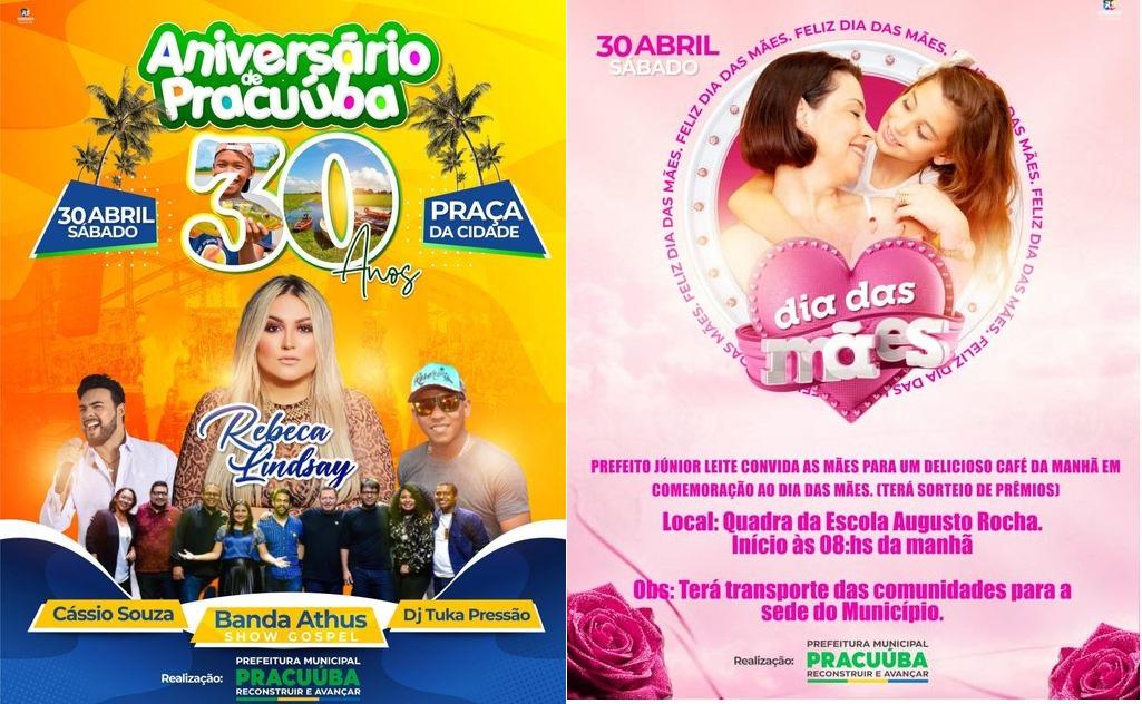1ª de Maio - Pracuúba comemora 30 anos de transformações e desenvolvimento