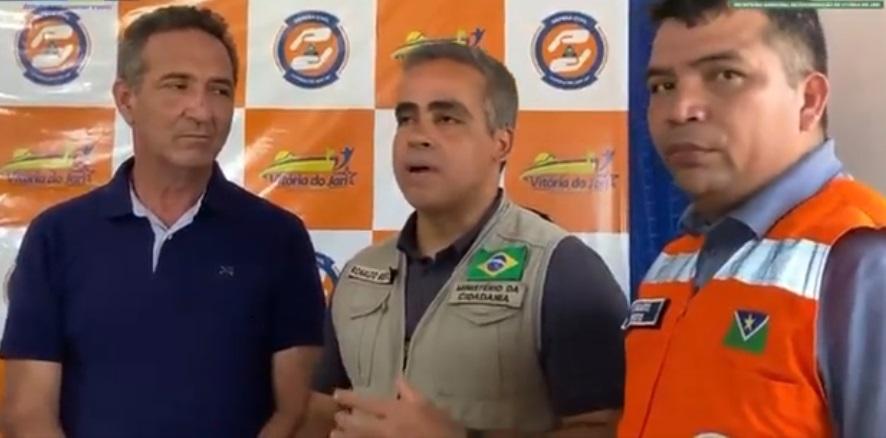 Ministro da Cidadania, Ronaldo Bento veio ao Amapá auxiliar municípios atingidos por enchentes do Rio Jari