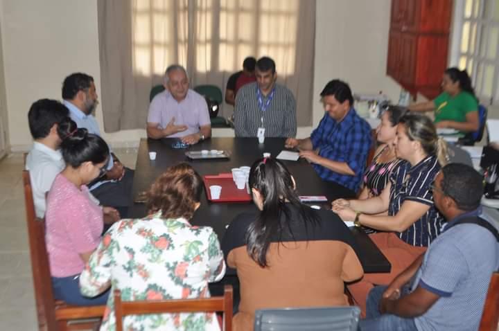 Prefeito Carlos Sampaio (UB) recebe equipe de relações Institucionais da CEA Equatorial
