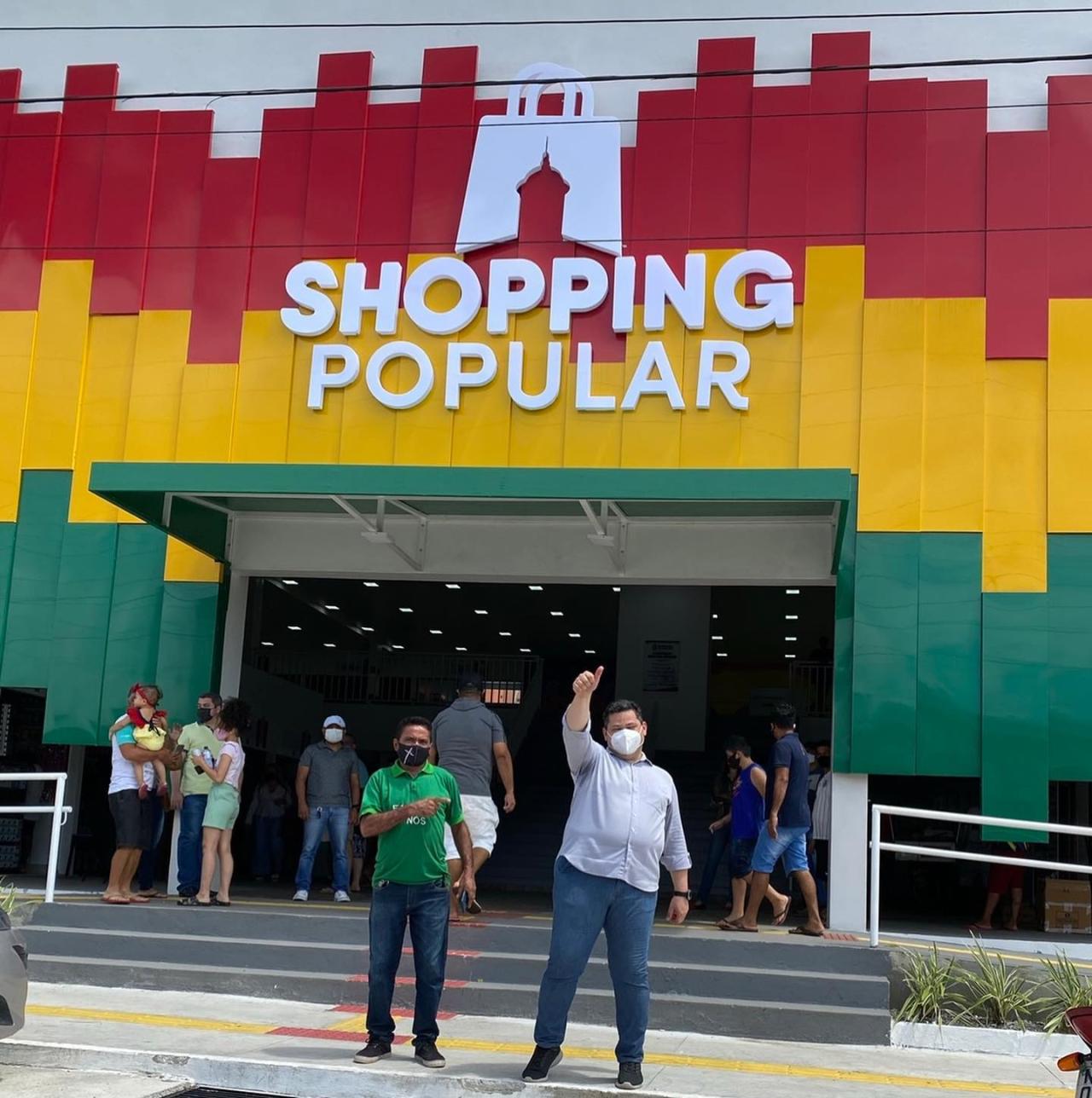 Davi Alcolumbre festeja obras executadas com recursos de suas emendas parlamentar: Shopping Popular e o complexo turístico da Beira-Rio