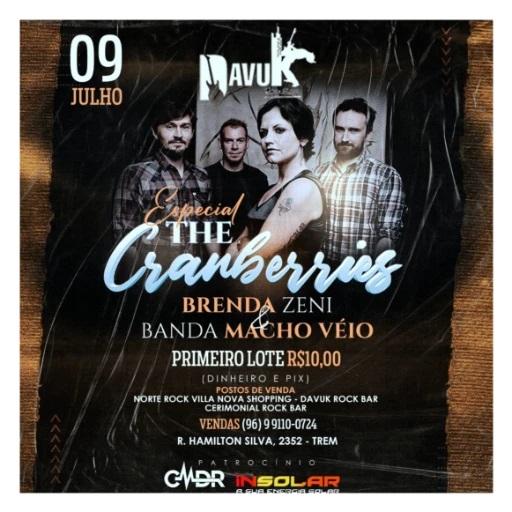 Brenda Zeni saúda The Cranberries, dia 09 de julho, em Show Especial