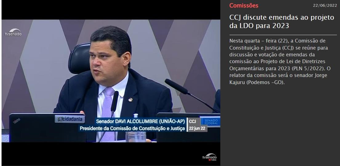 Davi Alcolumbre (UB/AP) apresenta três emendas que beneficiam municípios amapaense.