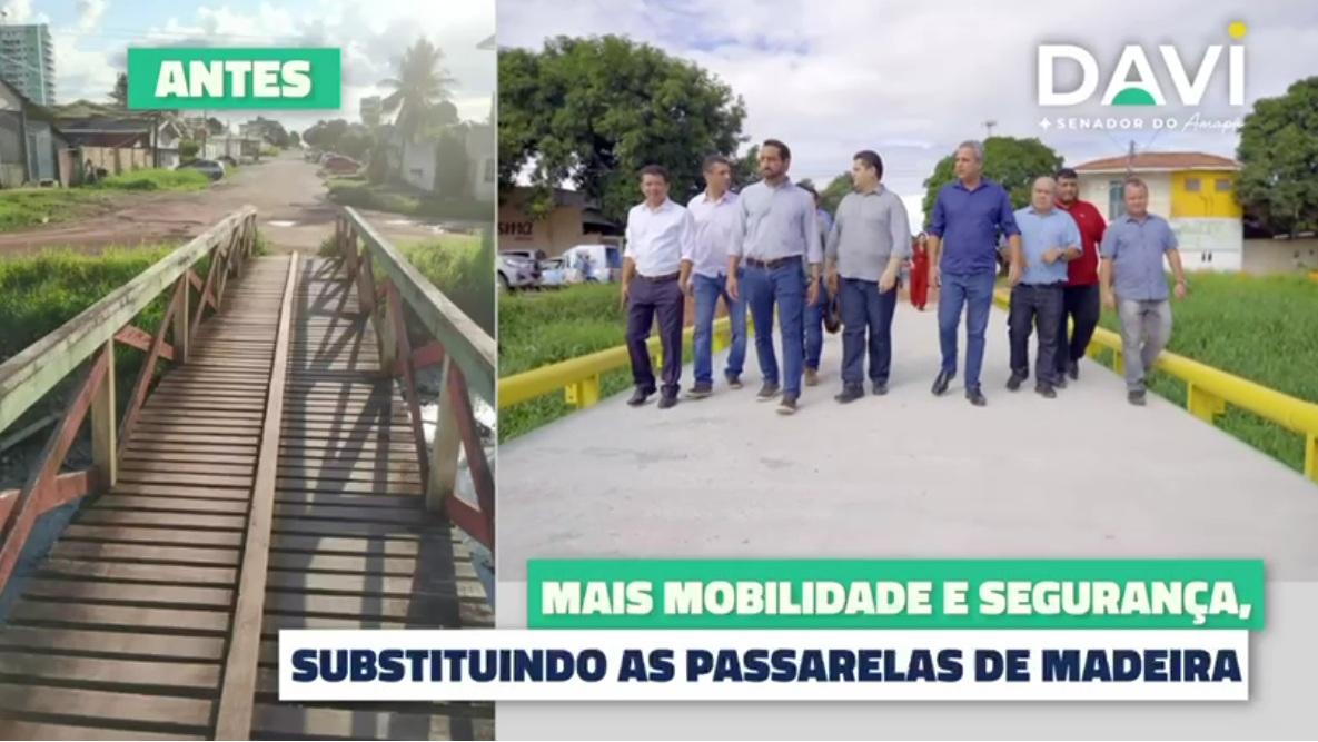 Davi anuncia a substituição de 30 pontes de madeira por estruturas de concreto e aço no Amapá