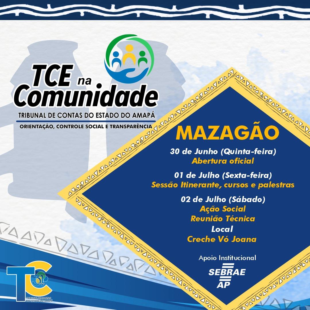 Mazagão vai sediar quarta edição do TCE na Comunidade