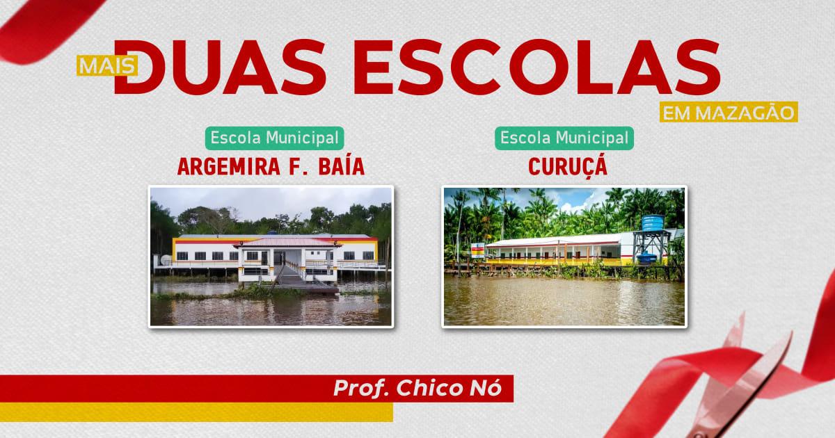 A Prefeitura e Semed de Mazagão realizaram neste fim de semana mais uma série de inaugurações e entregas de escolas.