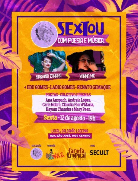 Nesta sexta-feira rola projeto Sextou Poesia em Macapá