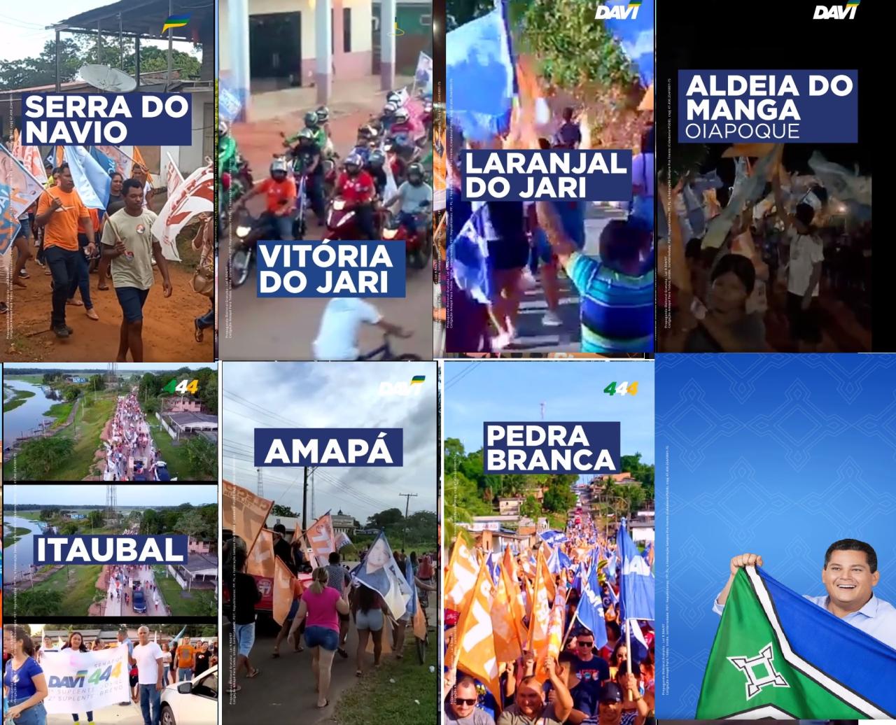 Davi Alcolumbre (UB) agradece aos eleitores amapaenses pela sua reeleição ao Senado Federal