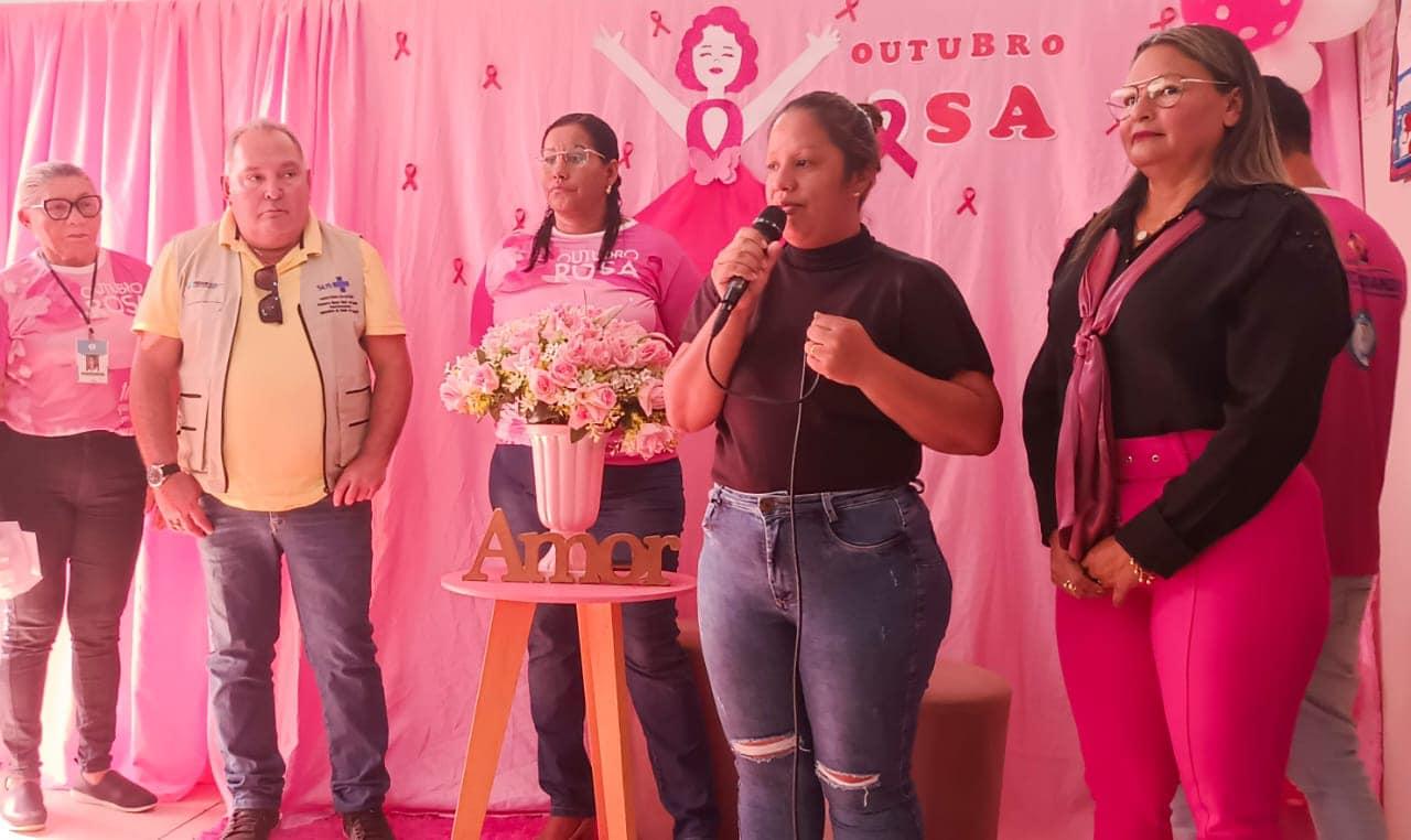 UBS-ESF CENTRO 1 e 2. Realizaram uma ação de saúde voltada a Programação Outubro Rosa.