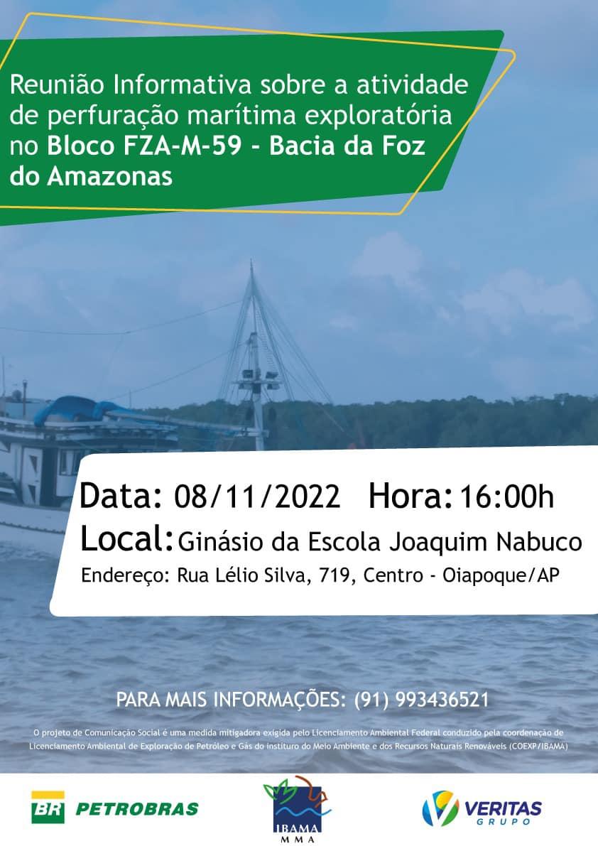 Reunião da Petrobrás em Oiapoque apresentará projeto de perfuração marítima na costa do Amapá
