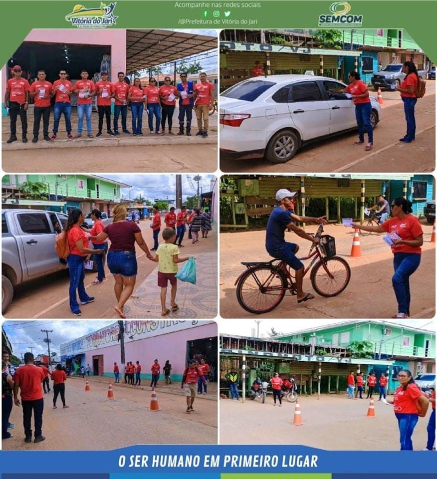 A Secretaria Municipal de Saúde realizou a Blitz Educativa referente ao Dezembro Vermelho.