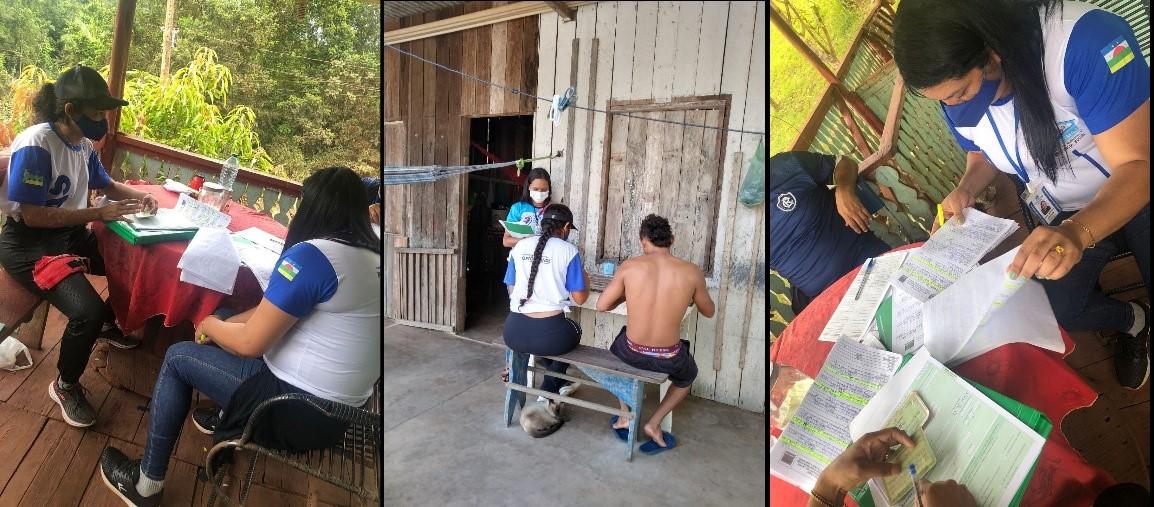 Prefeitura realiza visita domiciliar para atualização cadastral das famílias beneficiadas.